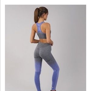 Gymshark ombré leggings blue-grey XS